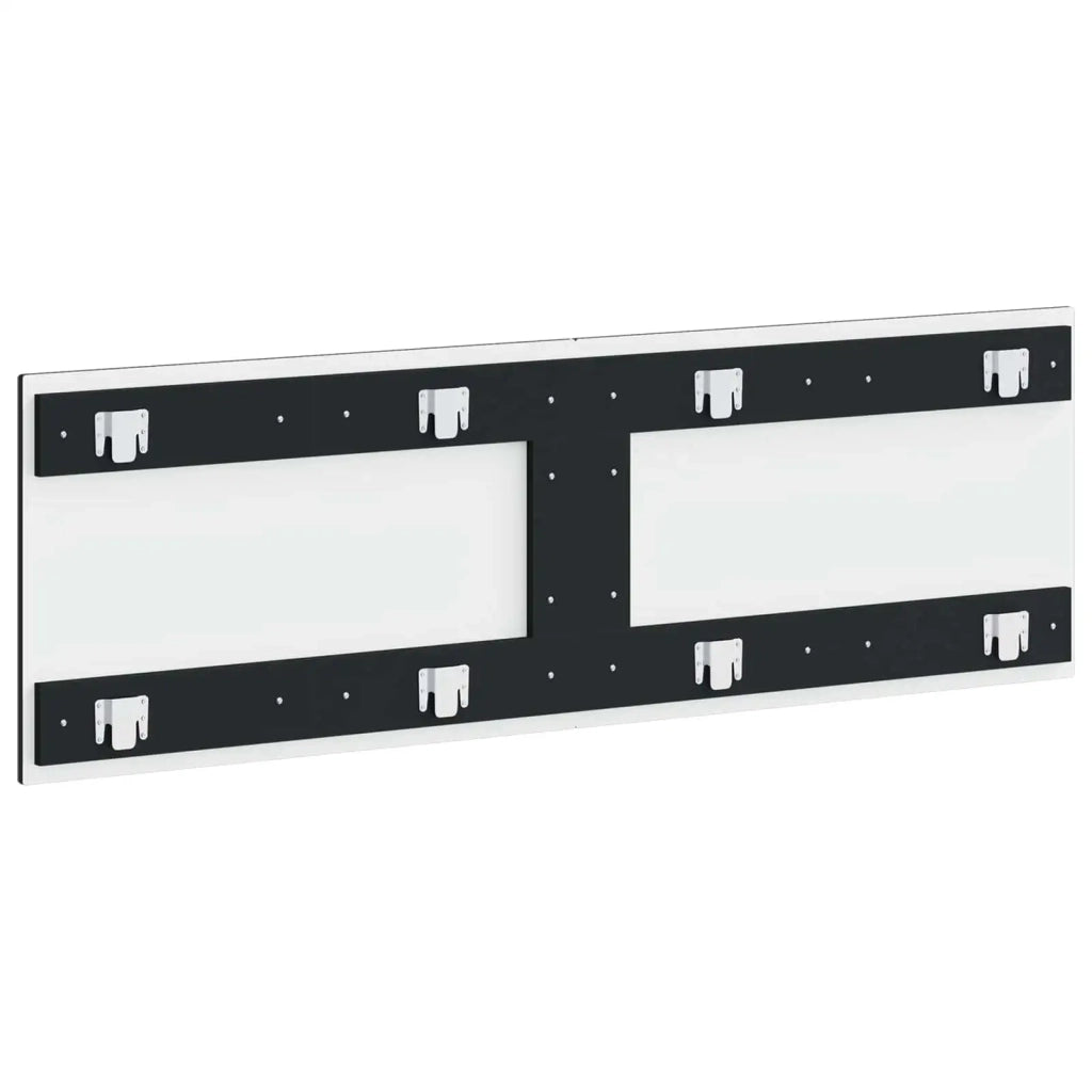 Testiera da Muro DELFT Nero Legno ingegnerizzato 897166