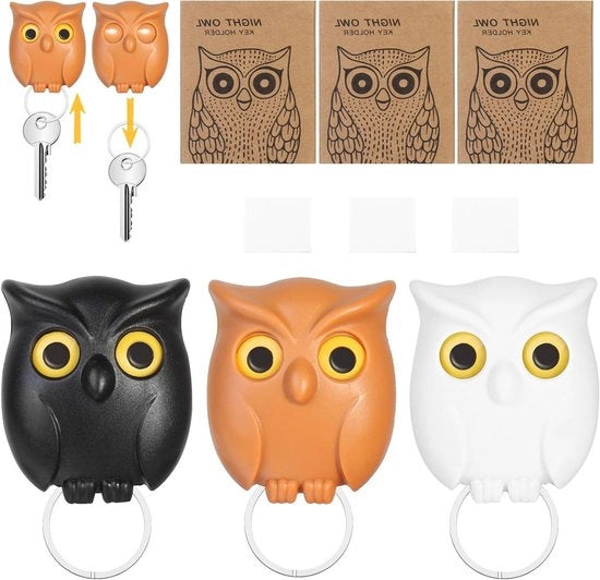 Set di 3 magneti uccello per decorazione casa e ufficio