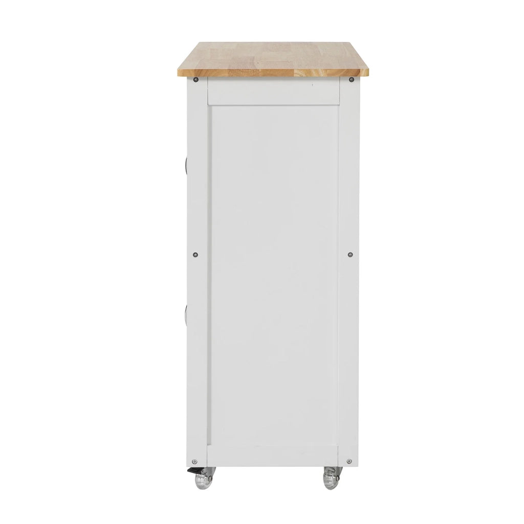 Carrello di servizio Credenza in legno mobile cucina Bianco FKW45-WN