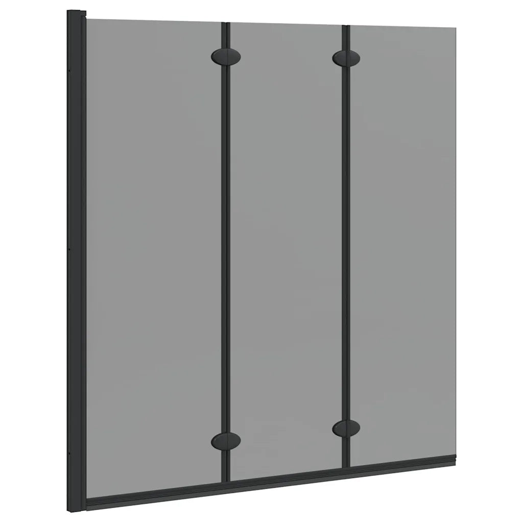 Involucro Doccia Nero 130 x 138 cm Vetro ESG e Alluminio