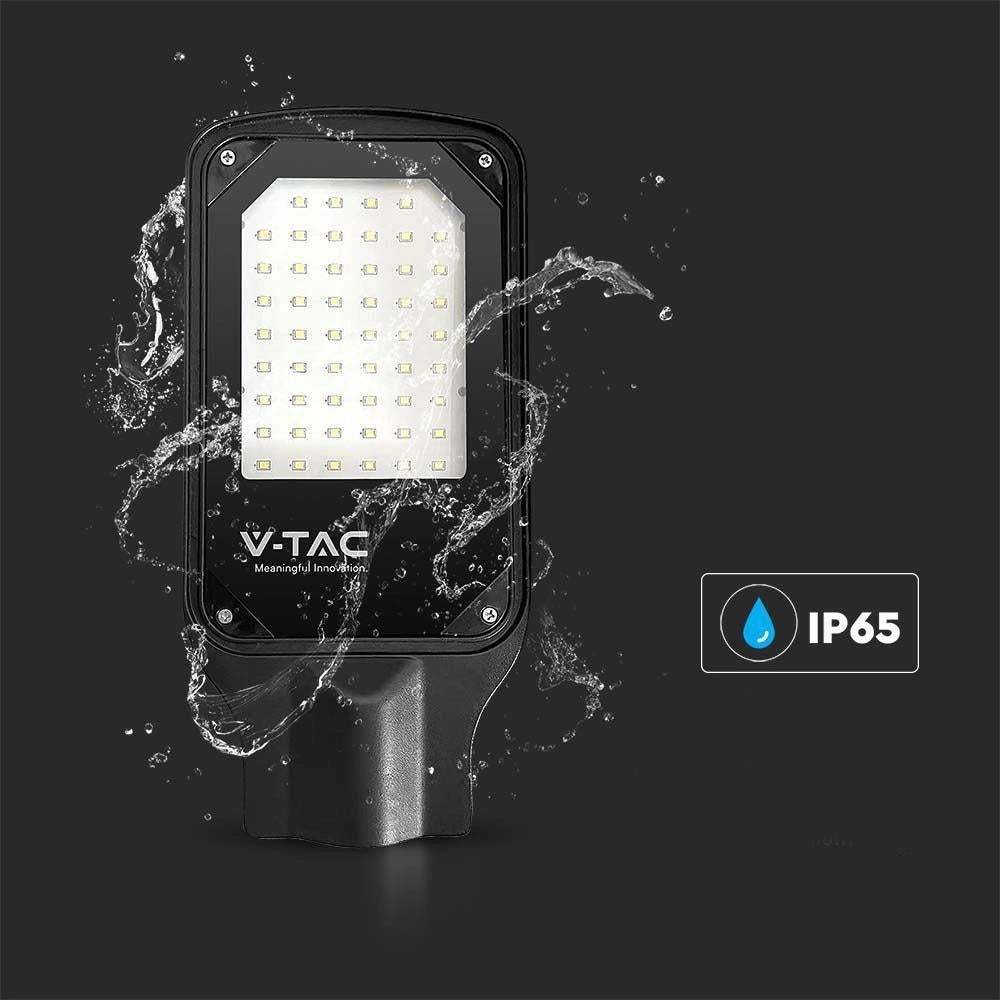 Lampione stradale LED V-TAC 50W 4270lm 6500K IP65 nero
