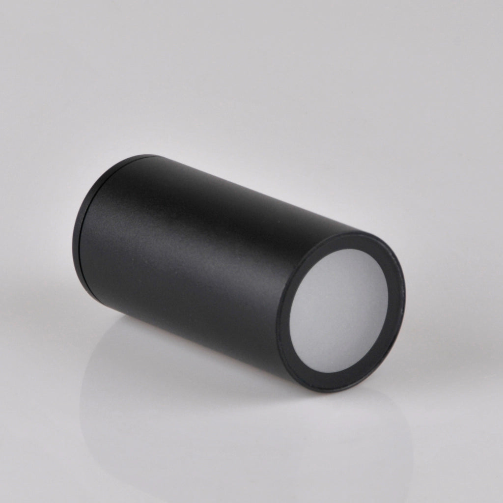 Applique esterna Polux Atlanta GU10 nera alluminio IP54