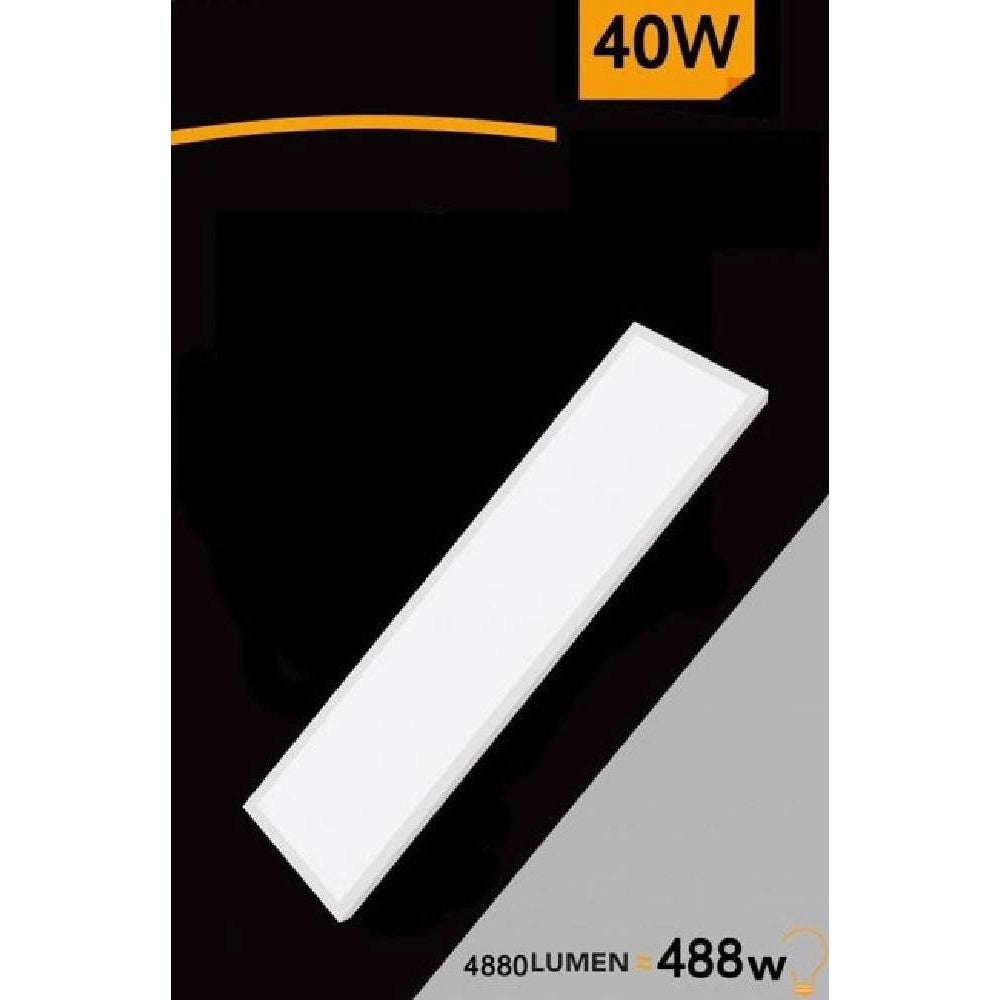 Trade Shop - Plafoniera Soffitto 120x30cm Pannello Led 40w 3 Colorazioni Di Luce Lp120-40w-3c -