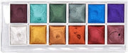 Set di Acquarello Professionale con 12 Colori Metallic Glitter