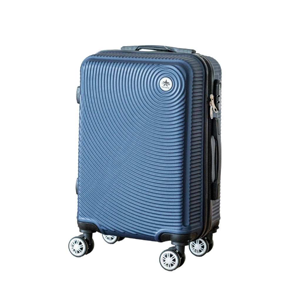 COVERI Trolley Bagaglio Mano Rigido 38x56x23 Piccolo Ultraleggero Valigia In Abs Con 4 Ruote Removibili Manico Chiusura Di Sicurezza Per Compagnie Low Cost Economy Zaino Da Viaggio Maiami-Blu