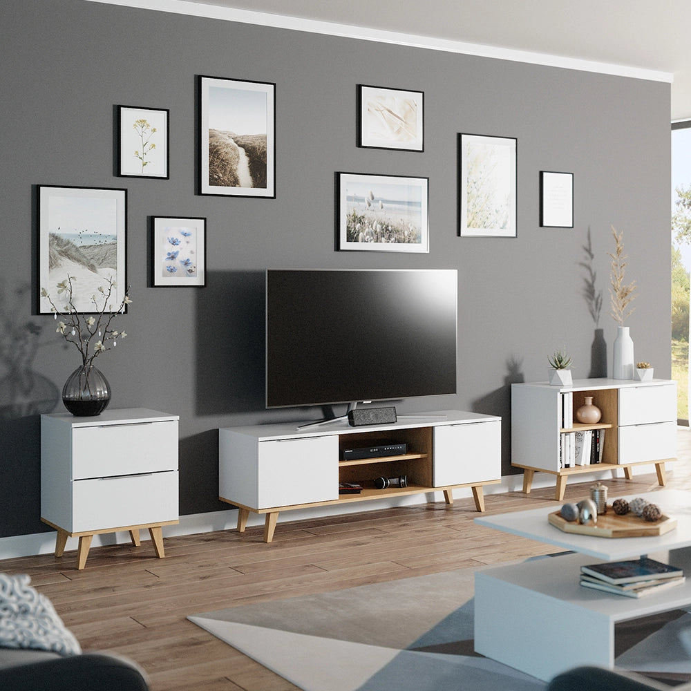 Vicco Mobile tv Bianco 138 x 49 cm