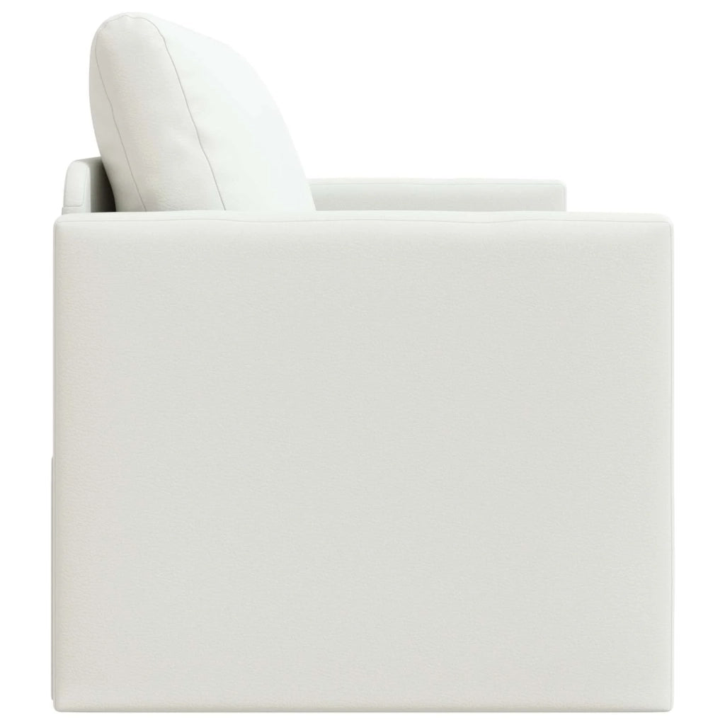 Divano letto | Sof¨¤ letto | Letto singolo Bianco 124 x 71 x 78 cm Pelle Artificiale