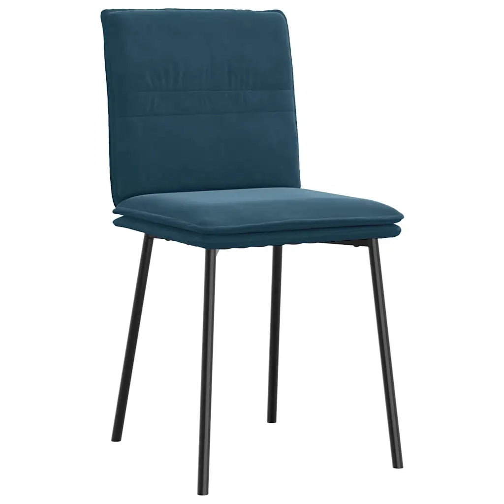 Sedie da Pranzo 2 pz Blu in Velluto 4101254