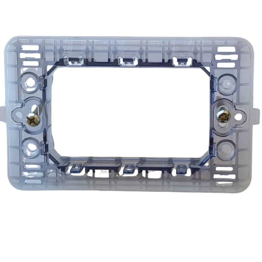 Kit supporto 3 posti per placche compatibile con bticino matix *** numero pezzi 10, confezione 1