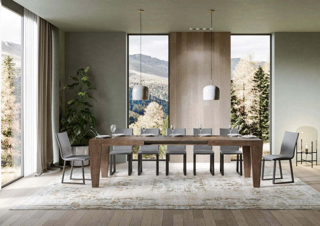 Tavolo allungabile 90x180/284 cm Pimbo Noce