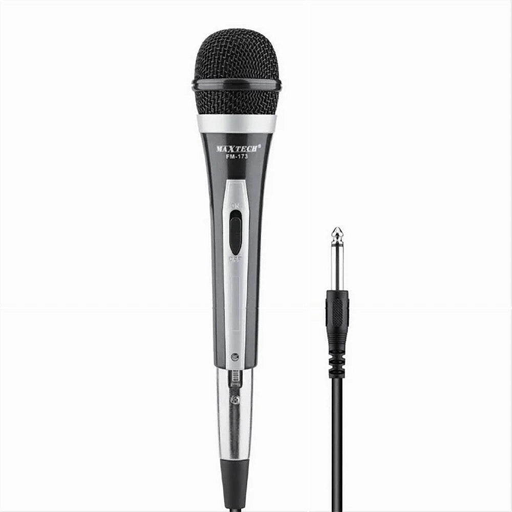 Trade Shop - Microfono Dinamico Cablato Con Cavo Jack 6.5mm Tasto On-off Xlr 2mt Fm-787 Mic-14 -