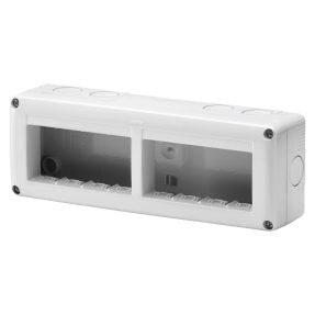CONTENITORE DA PARETE PER APPARECCHI IP40 'SOLAR' 2 Posti - ELETTROIT