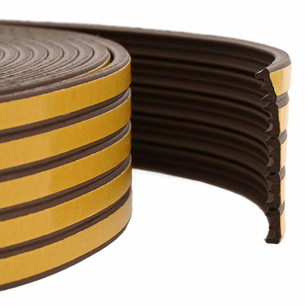 Nastro adesivo per finestre Marrone 15 x 8 mm 12 m Schiuma EPDM 42038102