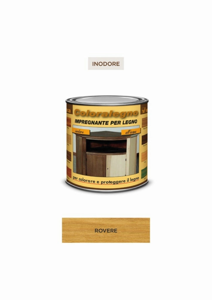 Coloralegno Impregnante Ml 250 Rovere - Veleca