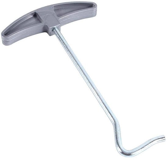 Accessorio per tenda - Manubrio in acciaio - Manubrio in plastica - Accessorio per campeggio - Rimuovitore di ancore - Ideale per sport all'aperto - Rimuovitore di ancore per tenda