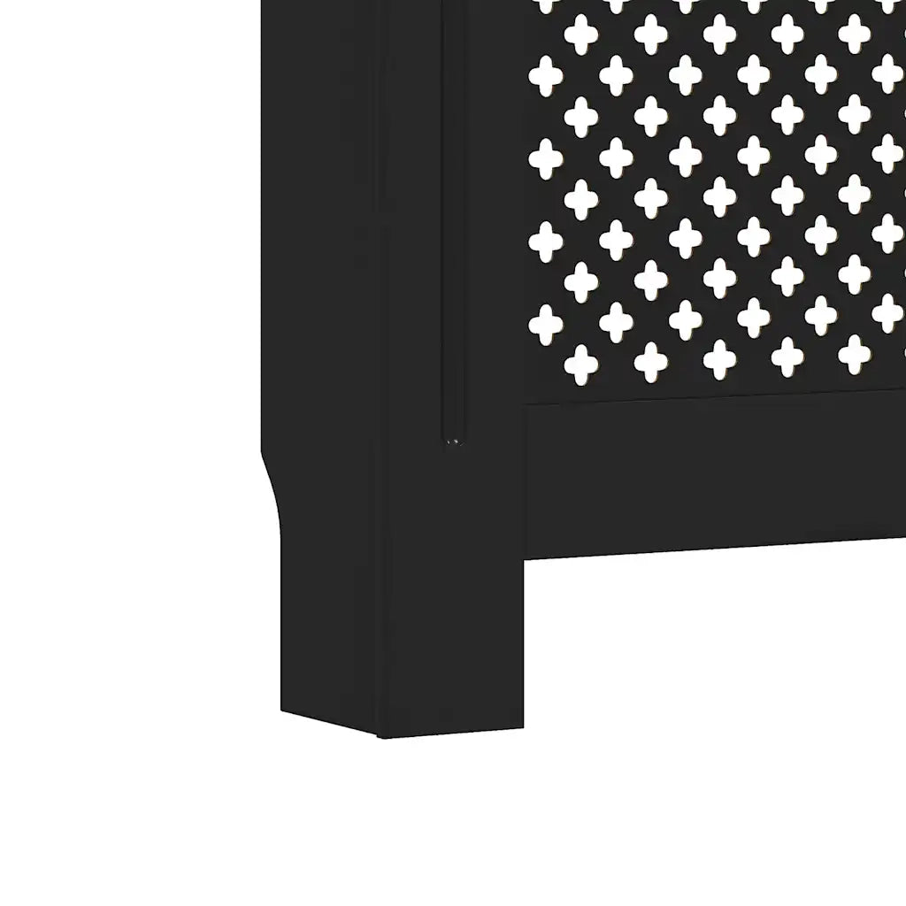 Copertura per Radiatore Nera 172x19x81 cm in MDF 288198