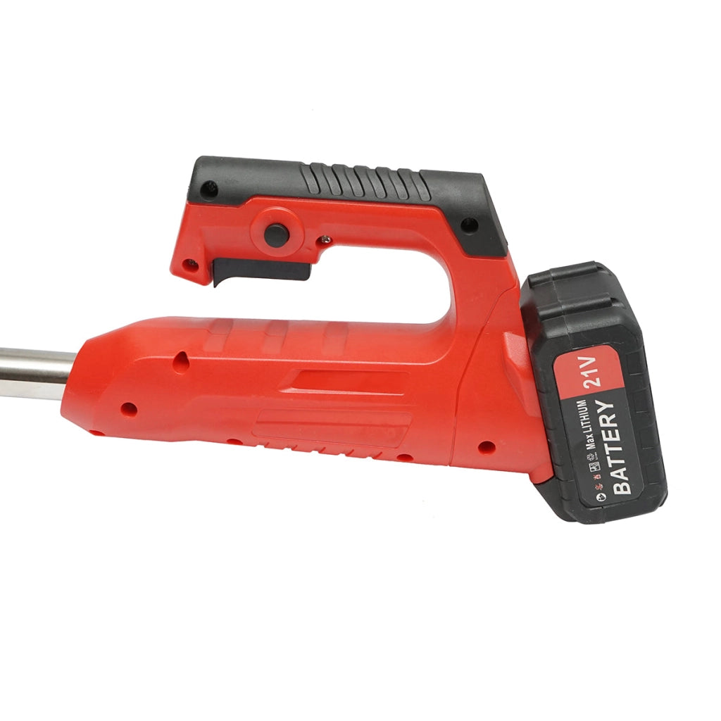 Decespugliatore elettrico estensibile da 850 W, batteria al litio da 21 V/3000 mAh, velocità 18000 giri/min, accessori inclusi