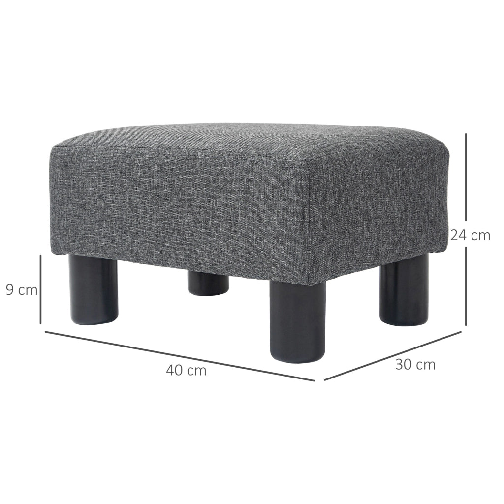 Pouf ¨C Zephmum ¨C Grigio, tessuto, 40x40x40 cm