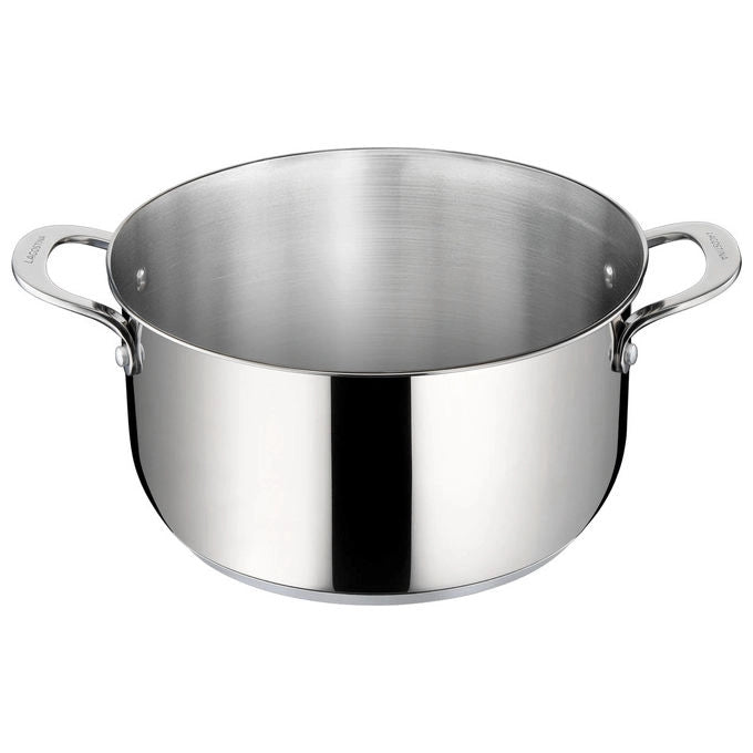 Lagostina 010282031220 Talento Casseruola Fonda 2 Maniglie Acciaio Inox 18-10 20 cm Induzione colore Acciaio Inox