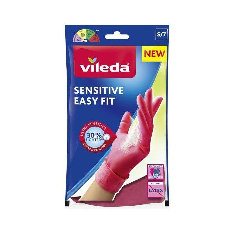 GUANTI VILEDA SENSITIVE EASY FIT IN NITRILE TAGLIA S