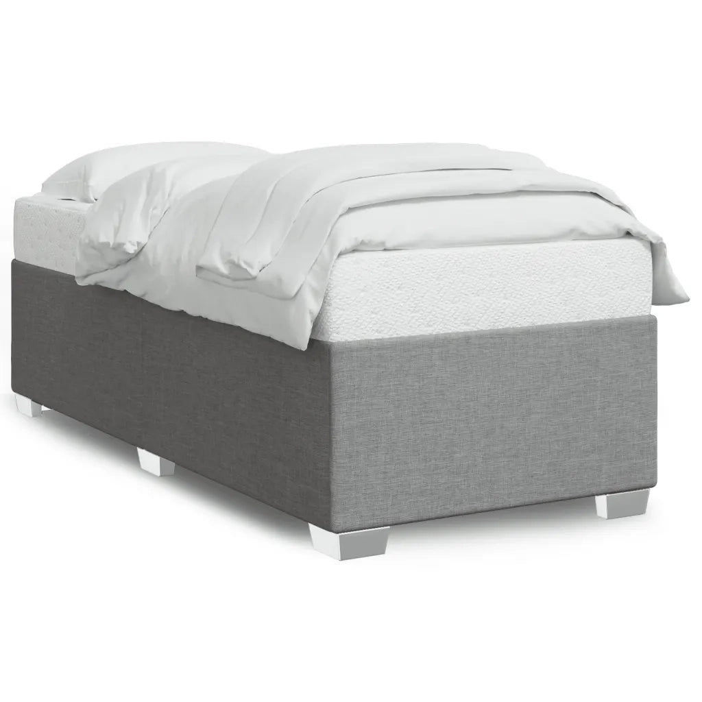 Giroletto senza Materasso Grigio Chiaro 100x200 cm Tessuto