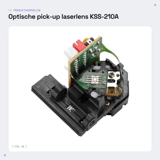 Sostituzione lente laser - KSS-210A - Componente elettronico - 1 Unità - Alta qualità - Adatto per CD/VCD