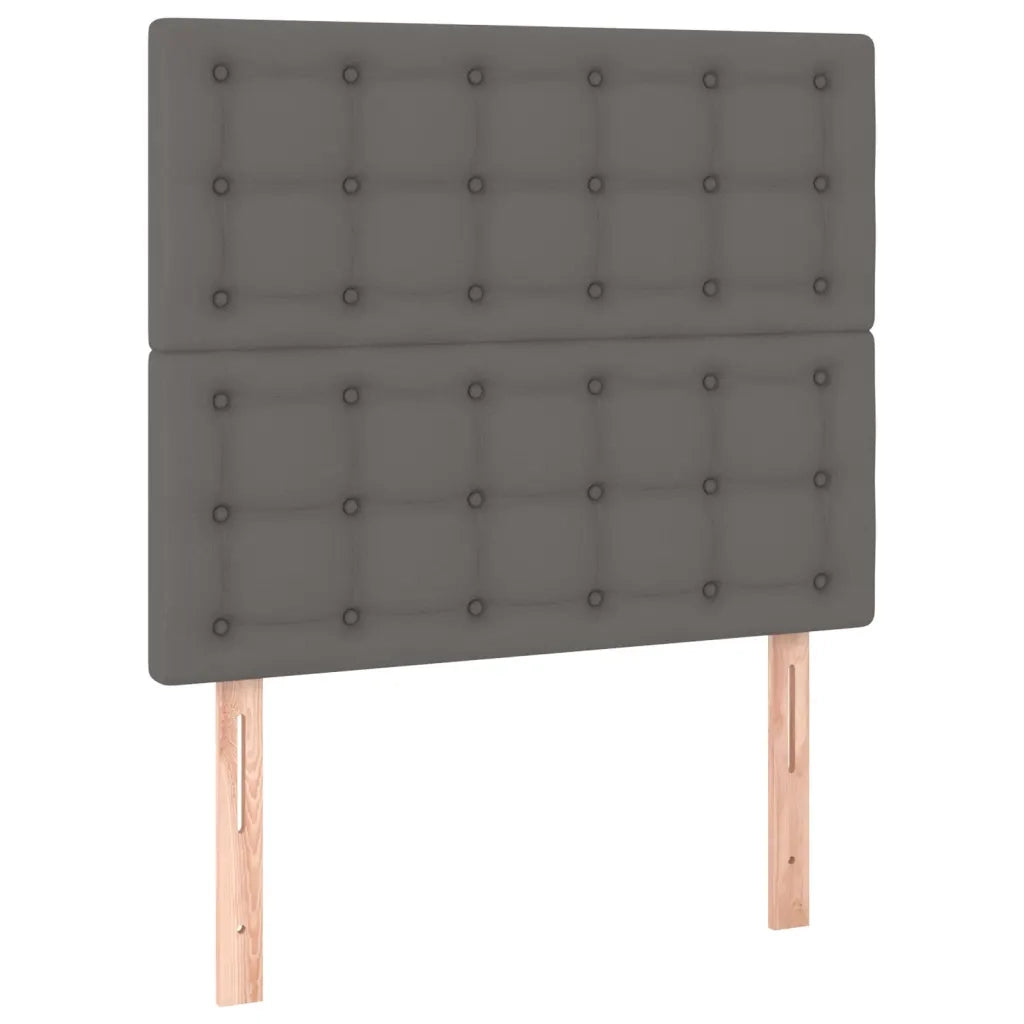 Giroletto a Molle con Materasso Grgio 80x200 cm in Similpelle 3137633