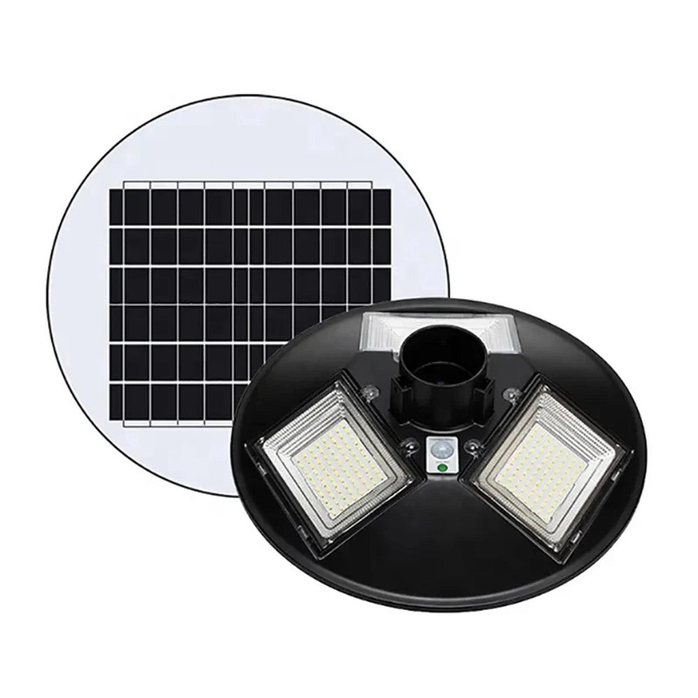 Trade Shop - Lampione Ufo Led Solare 350w Sensore Movimento Crepuscolare Luce Fredda 6500k Ip65 -