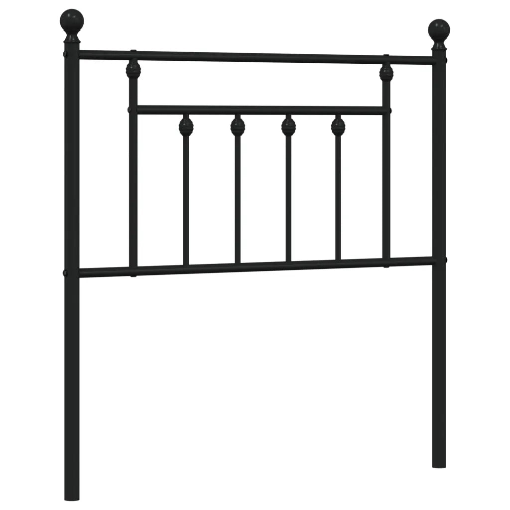 Testiera di Ricambio in Metallo Nero 80 cm 353564
