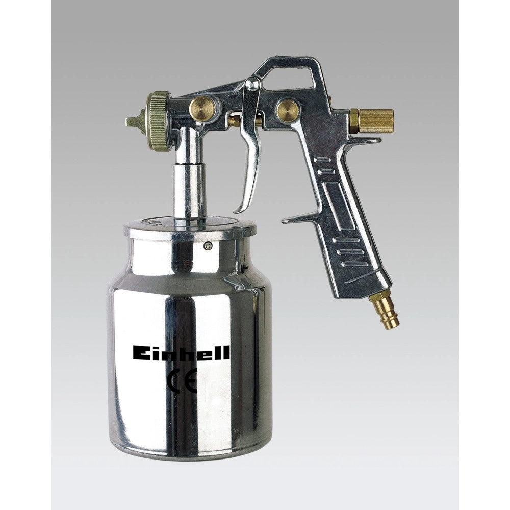 Trade Shop - Pistola Spruzzo Aerografo Universale Con Serbatorio 1lt Einhell Per Compressore -