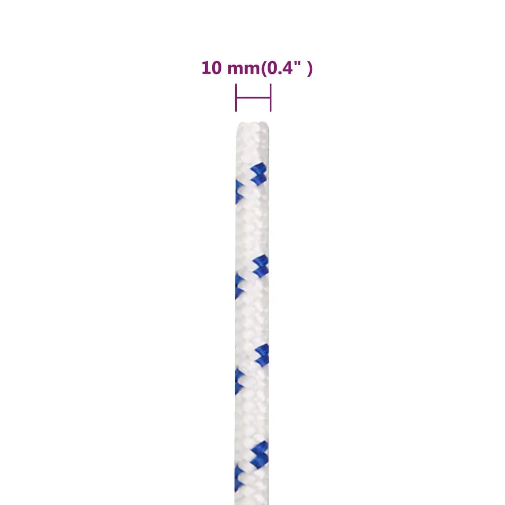 Corda | Fune per barca Bianca 10 mm 100 m in Polipropilene