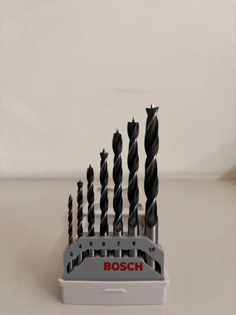 Set Punte per Legno Bosch 2607000002 – 7 Punte Ø 3-10 mm