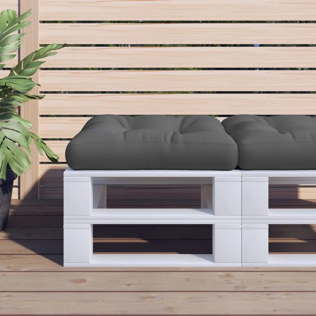Cuscino per Pallet Antracite 60x60x12 cm in Tessuto 360447