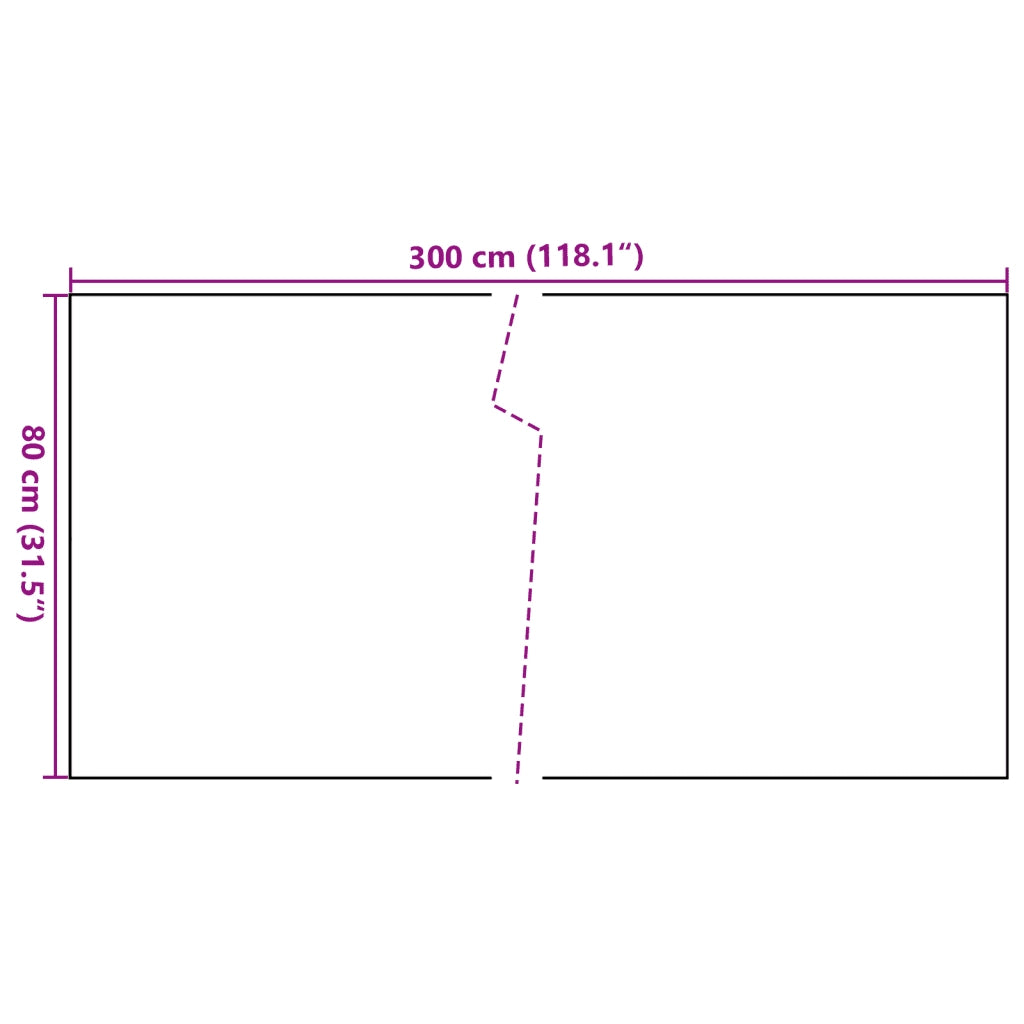 Schermo da balcone | Paravento da Balcone Nero 300x80 cm in Polyrattan