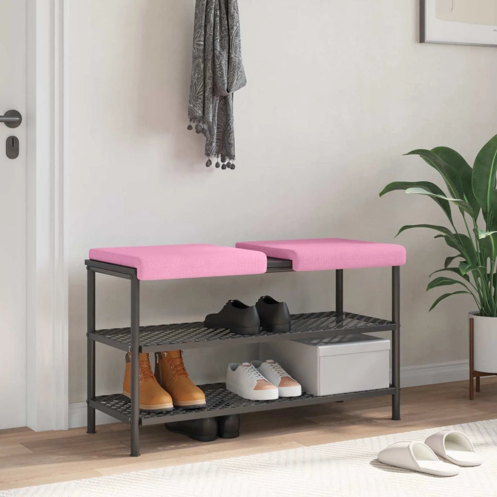 Cuscino per panchina 2 pcs Tessuto Rosa Profondità 35 cm 42043019