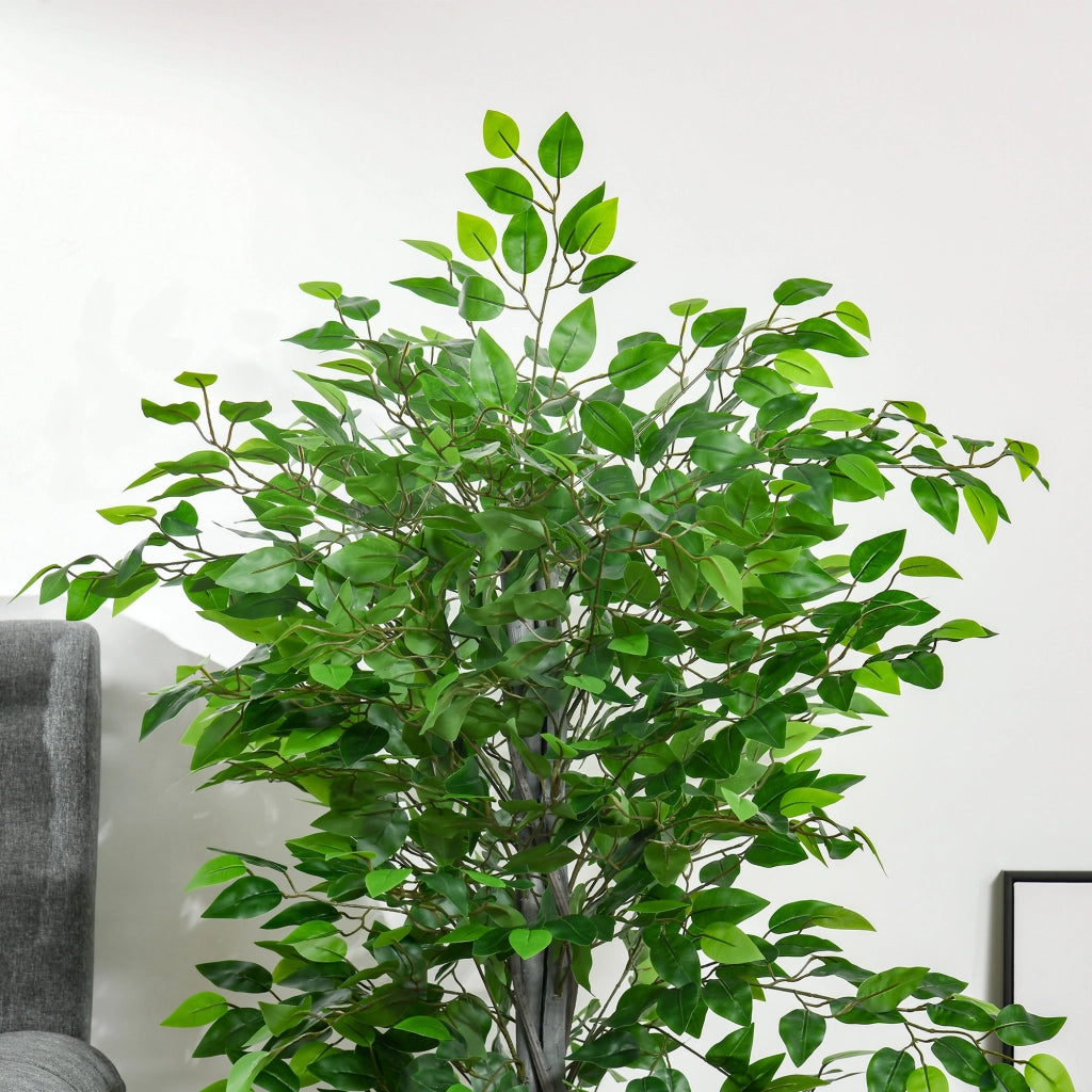 Albero Finto Ficus Artificiale ¨C Minimal ¨C H135cm con Vaso