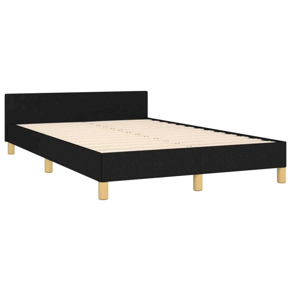 Giroletto senza Materasso Nero 120x200 cm Tessuto