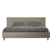BS COM Letto contenitore imbottito 180x190 similpelle cappuccino