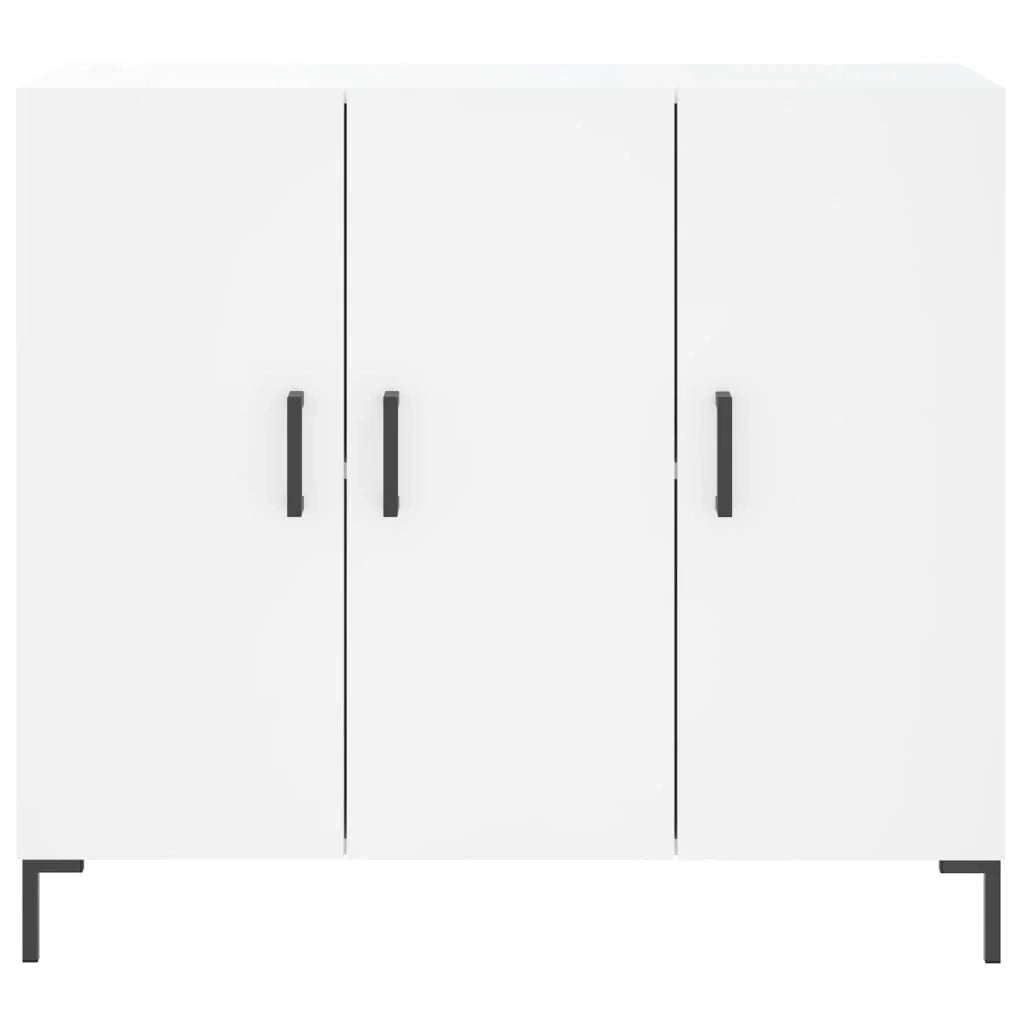 Buffet credenza cassettiera armadio mobile contenitore organizer per cucina soggiorno salotto 90 x 34 x 80 cm legno ingegnerizzato bianco 02_0030531