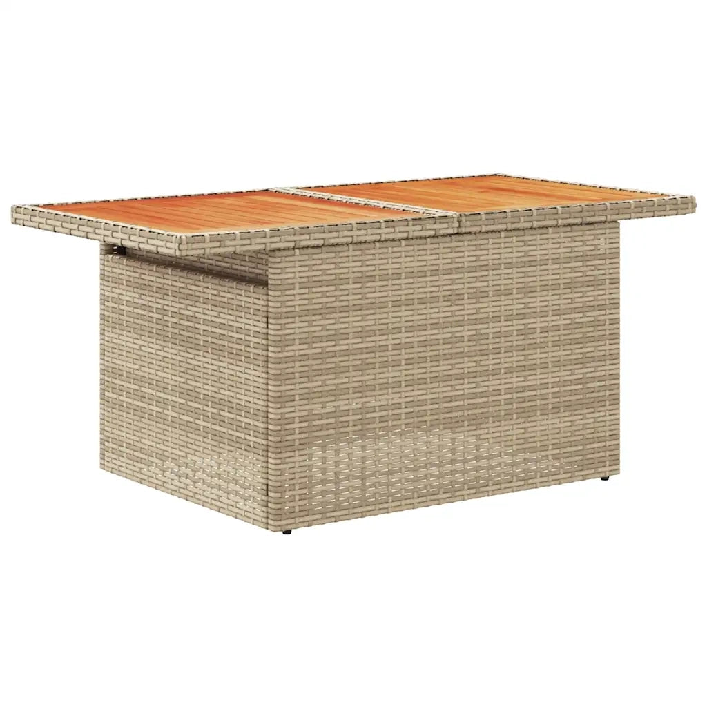 Set Divano da Giardino 5 pz con Cuscini Beige in Polyrattan 3328164