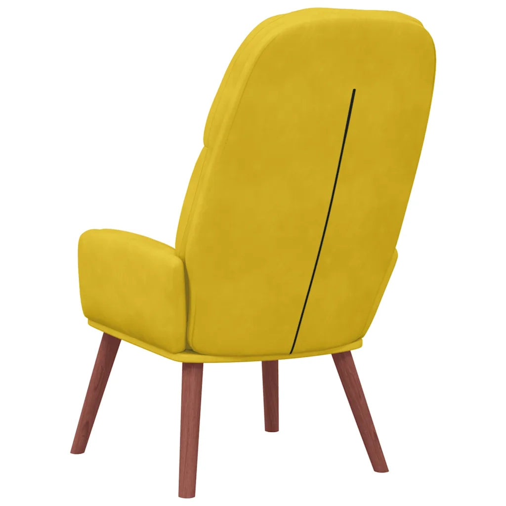 Poltrona Relax Giallo in Velluto 4102617