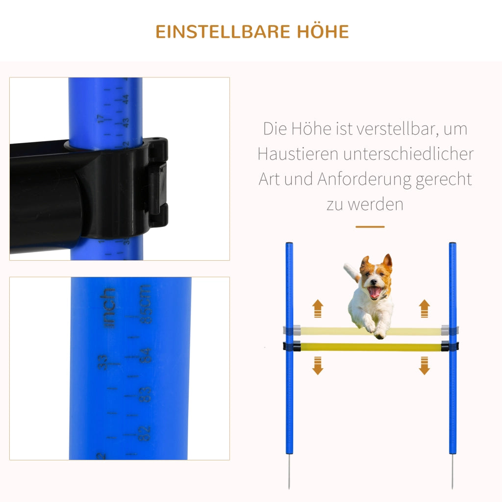 Set Agility per Cani ¨C zephmum ¨C Giallo e Blu