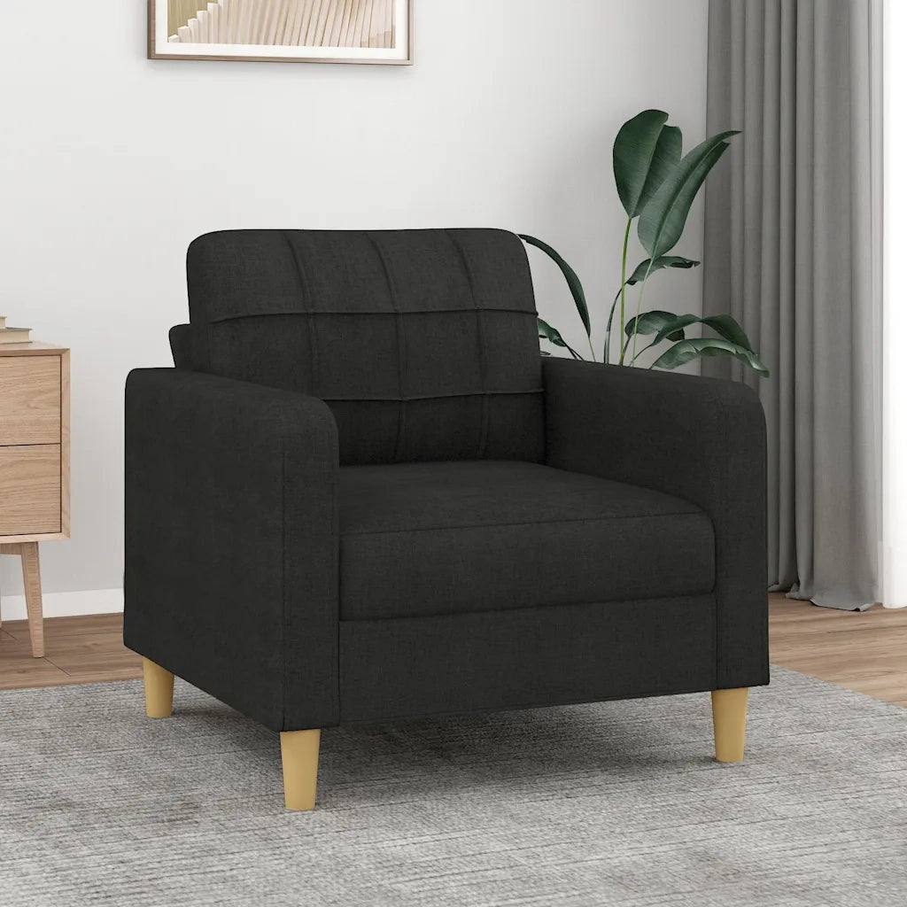 Poltrona Nera 60 cm in Tessuto 359079