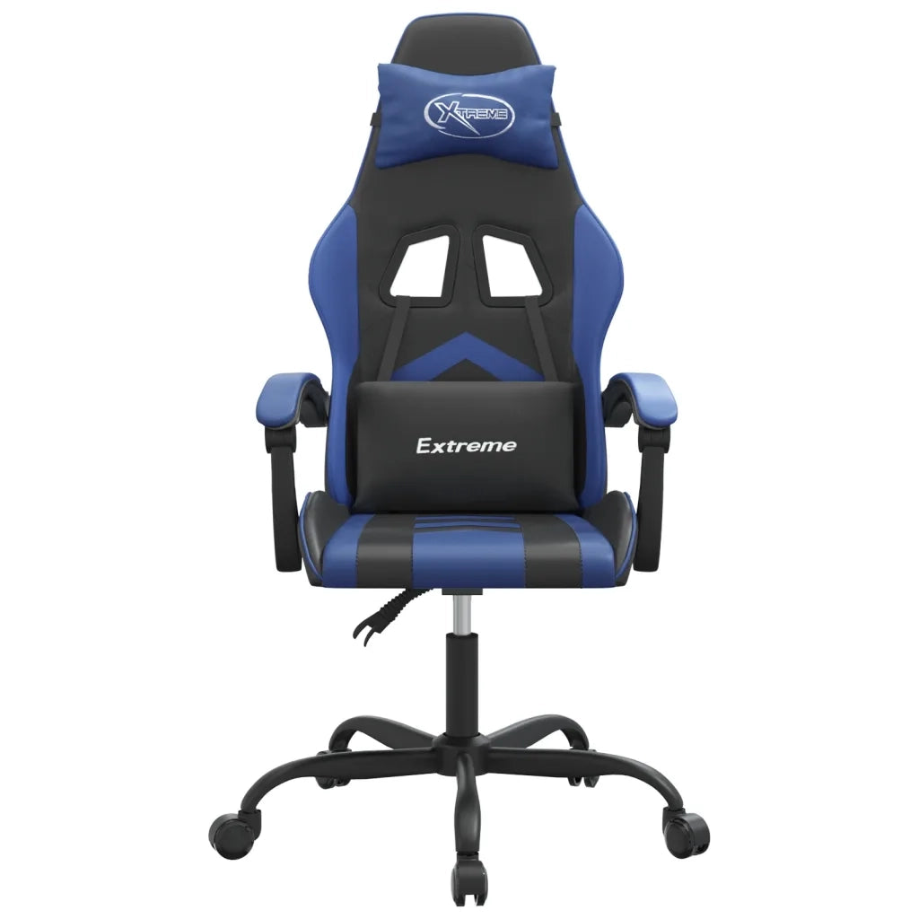 Sedia da Gaming Nera e Blu in Similpelle 3143890