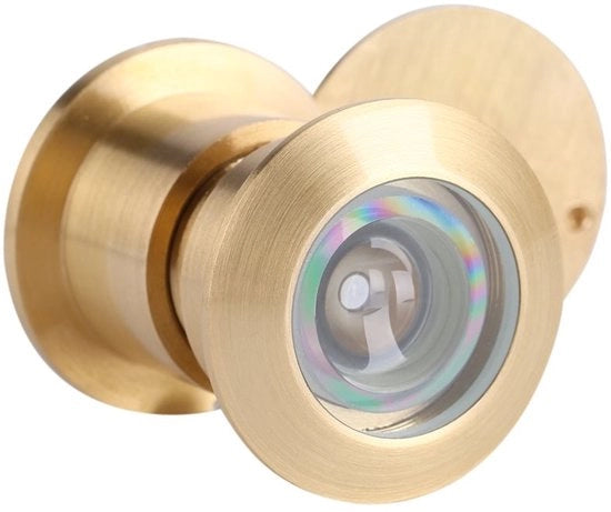 Visore per porte con campo di visuale 28 mm - Rivestimento in acciaio - Lenti in vetro - Antifurto - Cappotto per la privacy - Adatto per porte con spessore 35-60 mm - Occhiello di osservazione