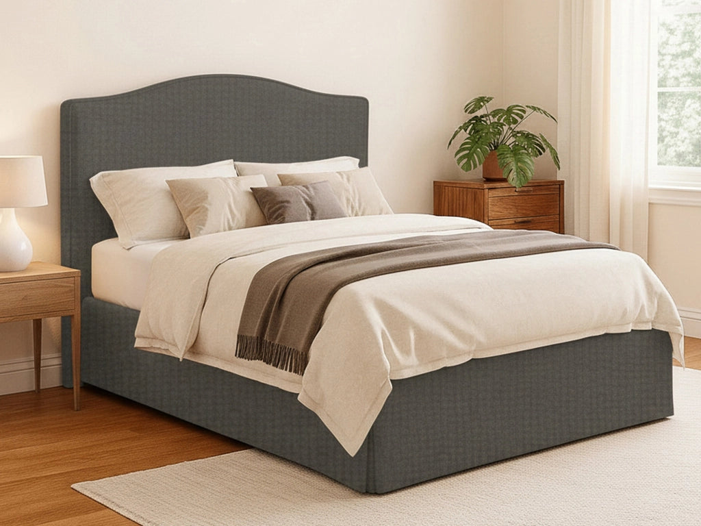 Runcorn, Letto Piazza e Mezza Sfoderabile Made in Italy, Grigio Tortora
