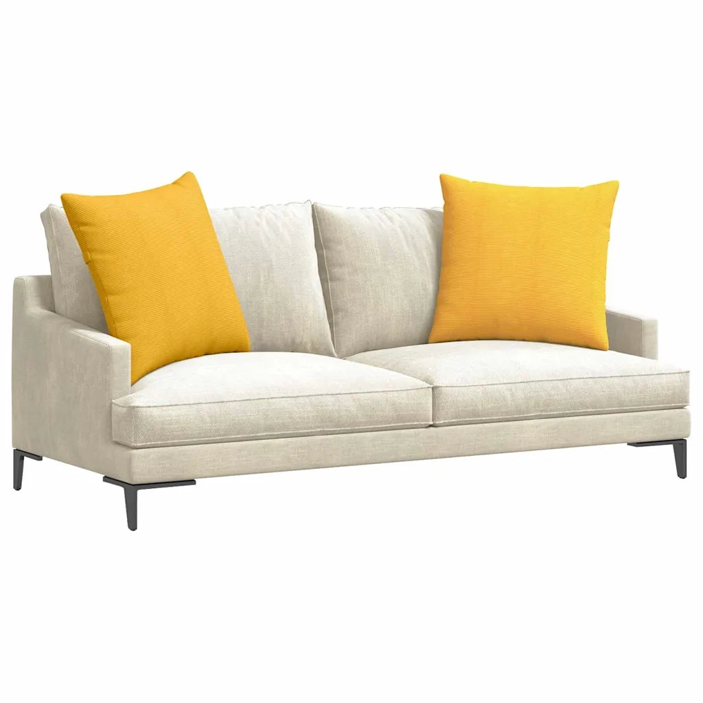 Cuscini da Divano 2 pcs Giallo Chiaro 80 x 80 cm 42014081