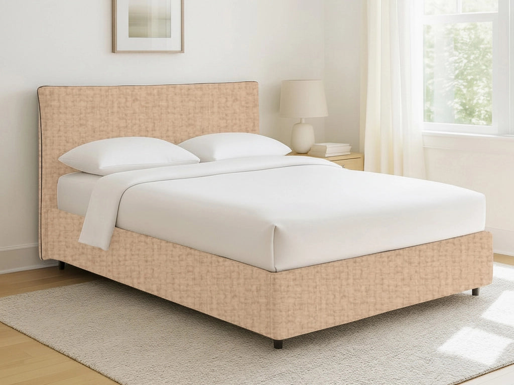 Staines, Letto Singolo Sfoderabile Made in Italy, Beige
