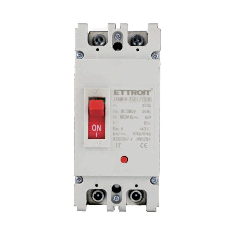 MCCB Interruttori Scatolati Magnetotermici DC Fotovoltaico 2P 10kA 250A DC 500V IP20 IEC60947-2
