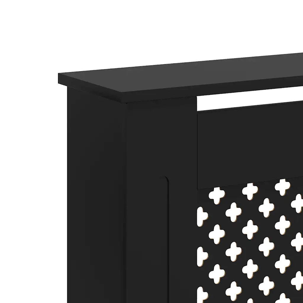 Copertura per Radiatore Nera 172x19x81 cm in MDF 288198